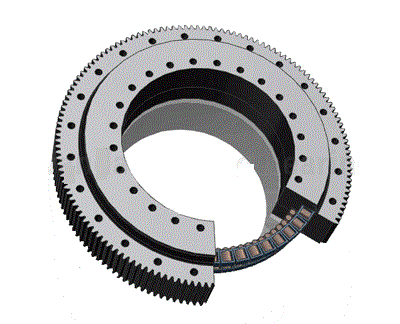 Three row roller bearing external gear