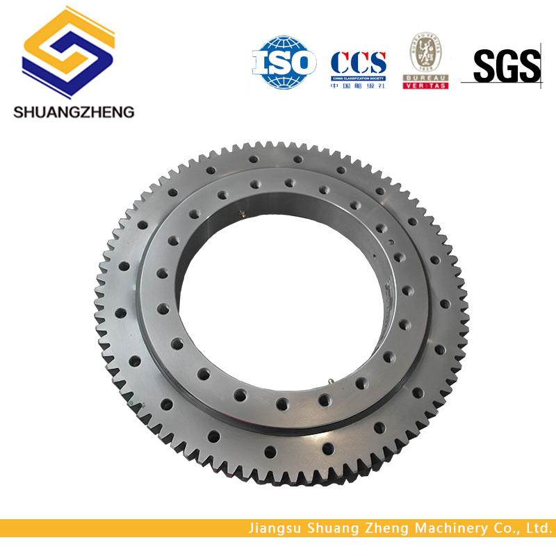 Hot selling long service life single row four point contact ball slewing bearing